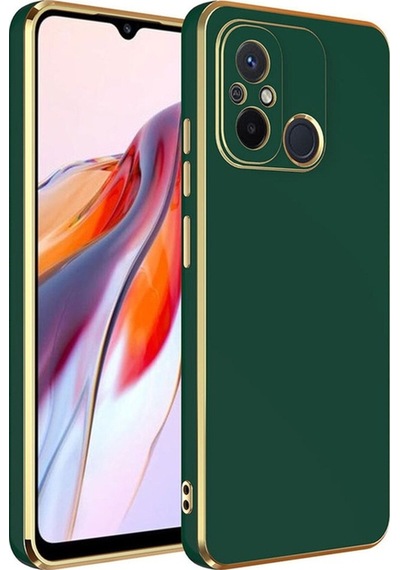 Xiaomi Redmi 12c Kılıf Zore Bark Kapak Koyu Yeşil
