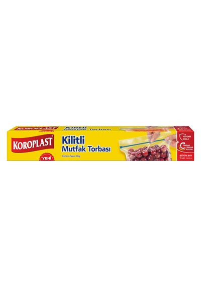 Koroplast Kilitli Mutfak Torbası Büyük Boy 10'lu - 6 Adet Tarı