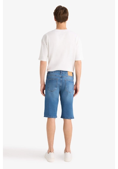 Defacto Regular Fit Jean Bermuda Şort F9890ax25smnm28 Mavi
