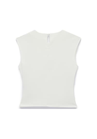 Koton Krep Scuba Kumaş Slim Fit Bisiklet Yaka Kolsuz Drape Detaylı Bluz Beyaz 6sak10005ek Beyaz Koton Krep Scuba Kumaş Slim Fit Bisiklet Yaka Kolsuz Drape Detaylı Bluz Beyaz 6sak10005ek Beyaz