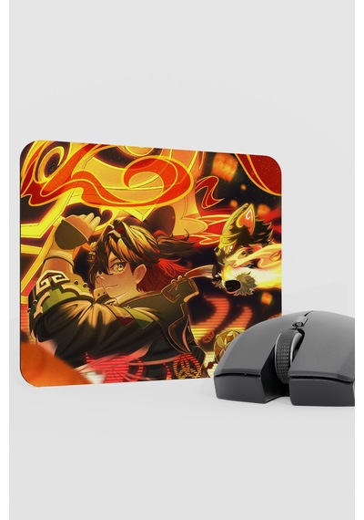 Gaming Genshin Impact Anime Gacha V3 - 22x18 Gaming Mouse Pad Fare Altlığı