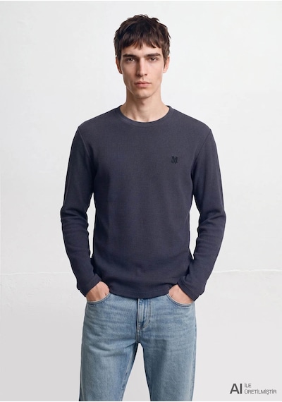 Mavi Basic Lacivert Erkek Uzun Kollu T-shirt M065755-70759
