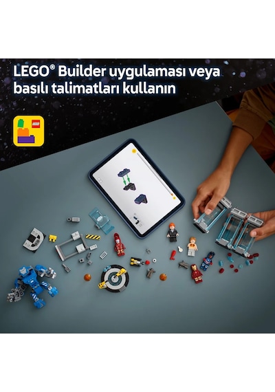 LEGO® ǀ Marvel Iron Man’in Laboratuvarı: Zırh Salonu 76315 - 8 Yaş ve Üzeri Çocuklar için Süper Kahraman Minifigürü İçeren Yaratıcı Oyuncak Yapım Seti (384 Parça) LEGO® ǀ Marvel Iron Man’in Laboratuvarı: Zırh Salonu 76315 - 8 Yaş ve Üzeri Çocuklar için Süper Kahraman Minifigürü İçeren Yaratıcı Oyuncak Yapım Seti (384 Parça)