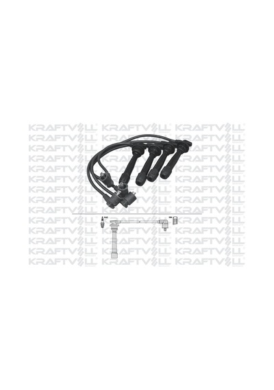 Kraftvoll Bujı Kablosu Bujı Kablosu Hyundaı Era 1.4 Benzınlı 2006- Accent 1,6 Admıra Kasa 2000-200 AOD-KRAFTVOLL 05070211