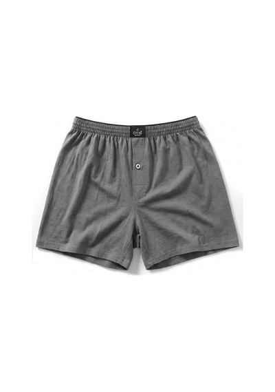 Öts Erkek %100 Pamuk Boxer Düğmeli Süprem Kumaş İç Giyim Konforu 2654 Füme