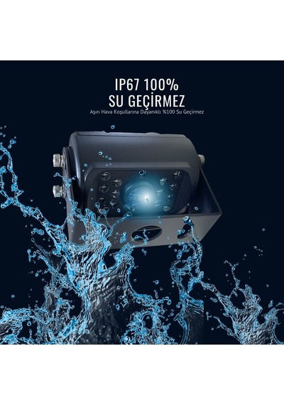 Ahd 1080p Ve 720p Metal 18 Ir Ledli Gece Görüşlü Araç Kamerası