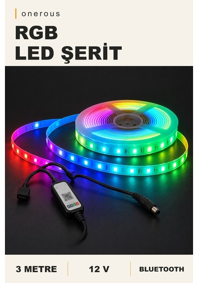 Onerous 3 M 12v Rgb Led Şerit, Bluetooth Onr-952272706