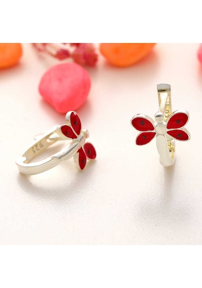 Gümüş Yusufcuk Çocuk Küpesi 14 MM-Gümüş