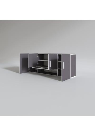 Kenzlife hazır mutfak acus32 gri 060*150*32 mutfak banyo dolabı kapaklı raflı