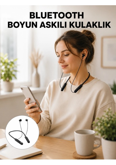 Mey İthalat Ergonomik Tasarımlı Bluetooth Kulaklık Gürültü Azaltmalı, Manyetik Yeni Nesil Diğer