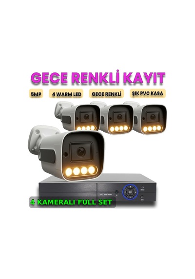 Akıllı Güvenlikte Yeni Çağ: Aı Warm-guard 4'lü Full Hd Akıllı Güvenlik Seti