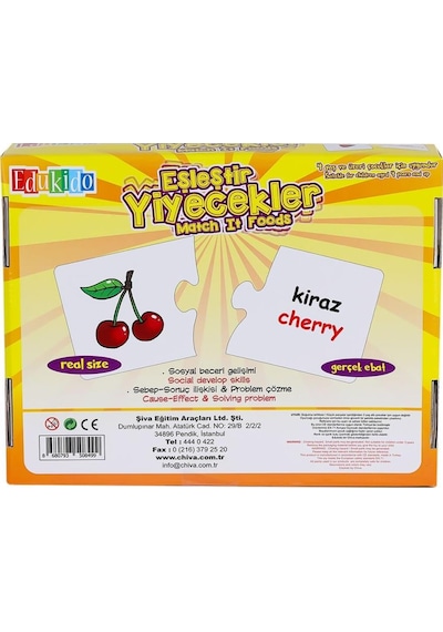 Edu-1002 Eşleştir Yiyecekler -chiva