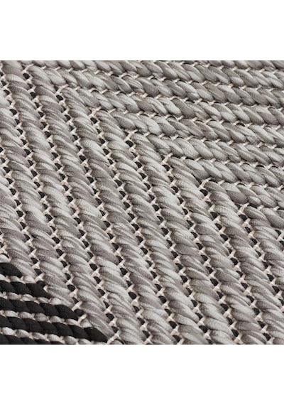 Eko Halı Mono Mno 02 Dark Grey Kaymaz Tabanlı Kilim