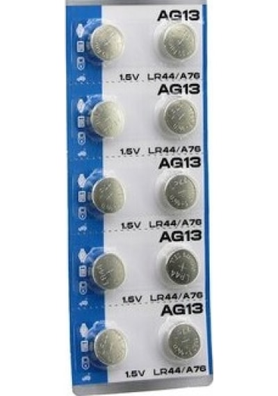 Ag13 Saat Pili - Düğme Pil 10lu Paket Lr44/a76 1.55v