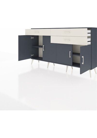 Arges Konsol 2 Raflı 3 Çekmeceli 4 Kapaklı 176x30x99 Antrasit-ant Antrasit-antrasit/aytaşı Arges Konsol 2 Raflı 3 Çekmeceli 4 Kapaklı 176x30x99 Antrasit-ant Antrasit-antrasit/aytaşı