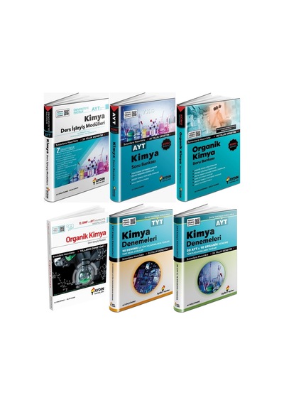 Aydın Yayınları Aydın 2026 Ayt Kimya Seti Ayt Kimya + Organik Kimya Ders İşleyiş + Soru + Deneme Seti 6 Kitap