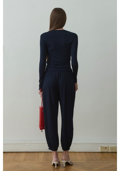 Suud Collection Lacivert Kate Slim Tişört