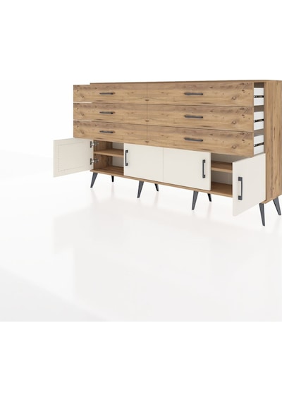 Arges Konsol 2 Raflı 6 Çekmeceli 4 Kapaklı 176x30x99 Çam-aytaşı/ç Çam-aytaşı/çam Arges Konsol 2 Raflı 6 Çekmeceli 4 Kapaklı 176x30x99 Çam-aytaşı/ç Çam-aytaşı/çam
