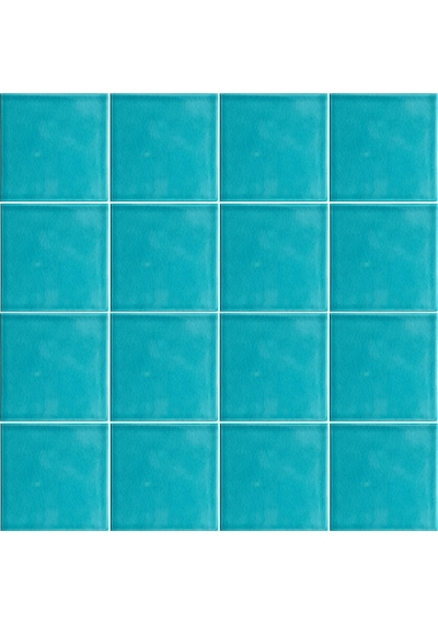 Armada Çini 20x20 Cm Düz Turkuaz Çini Seramik Karo