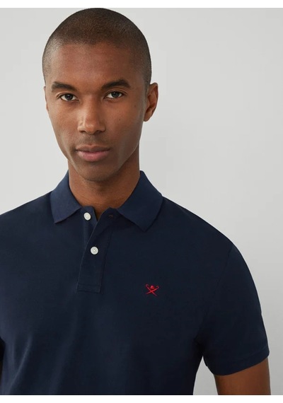 Hackett Lacivert Erkek %100 Pamuk Slim Fit Polo T-shirt Hm562363