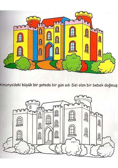 Sihirli Prensesler - Prenses Sisi - Boyama Kitabı- Parıltı Yayınları