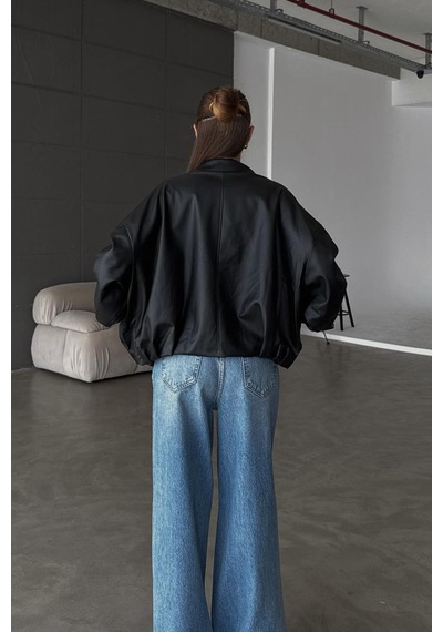 Karabulut Kadın Oversize Deri Ceket Oversize Fermuarlı Kemer Detaylı Günlük Kadın Ceket Siyah&black Siyah&black Karabulut Kadın Oversize Deri Ceket Oversize Fermuarlı Kemer Detaylı Günlük Kadın Ceket Siyah&black Siyah&black