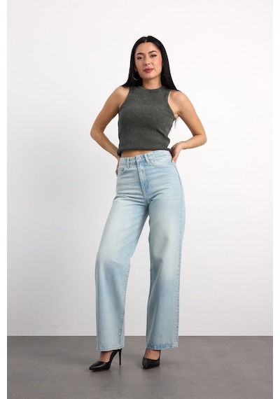 Vigoss Kadın Denim Pantolon 24294-73295 Açık Mavi