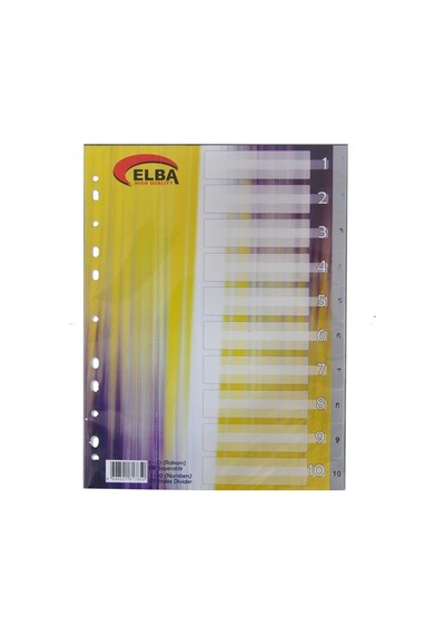 Bafix Seperatör Plastik 1-10 Rakamlı A4