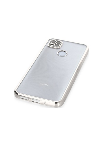 Xiaomi Redmi 9c Uyumlu Kılıf Lensli Silikon - Gümüş