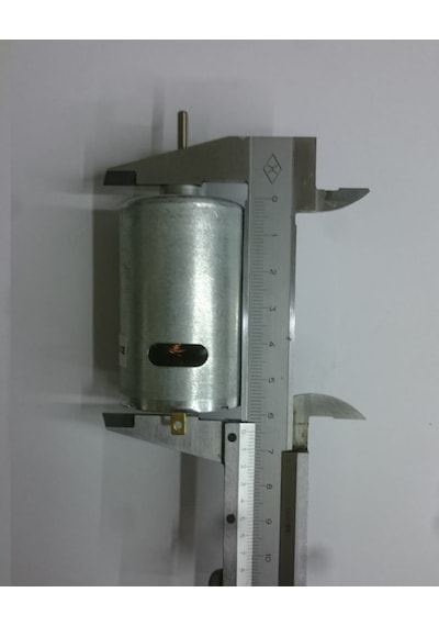 24V Dc 7500Rpm Uzun Milli Motor 37 MM Çap