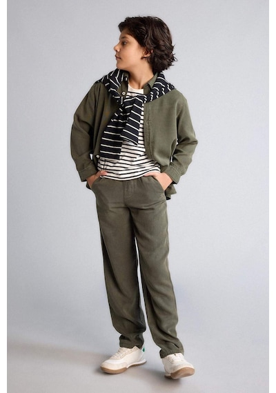 Defacto Düz Paça Tencel Pantolon Erkek Çocuk G5009a826spkh438 Haki-kh438
