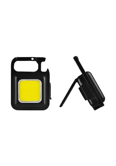 Powermaster PM-21489 Cob Ledli 3 Fonksiyonlu Anahtarlık Şarjlı Lamba Siyah