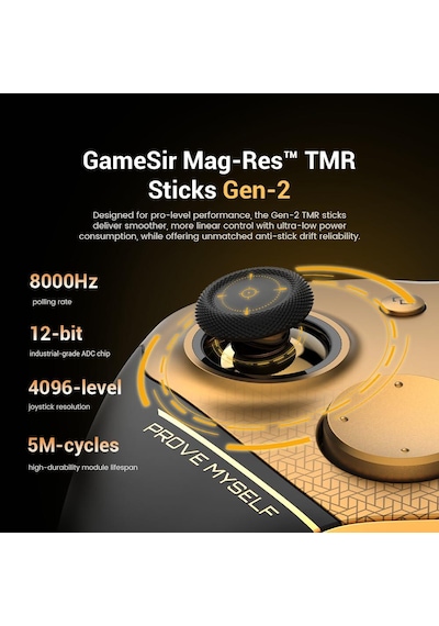 Gamesir G7 Pro 8k Pc Kablosuz 3 Mod Hall Effect Analog Controller Android Ve Windows Champion Edition