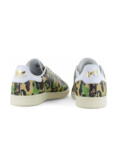 Adidas Stan Smith X Bape Koleksiyonluk Kadın Günlük Sneaker Haki Haki