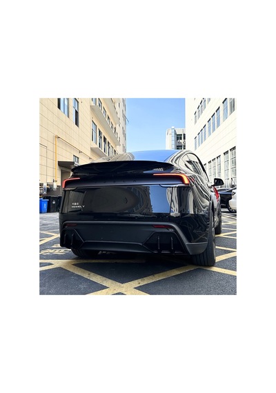Red Lion Parts Tesla Model Y Juniper 2025-2026+ Uyumlu Mat Siyah Arka Difüzör Yan Ekleri 2'li Set