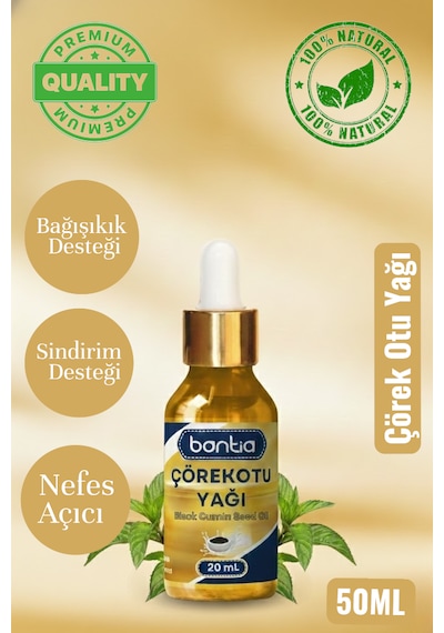 Çörekotu Yağı 3x20 Ml %100 Saf Soğuk Sıkım  Yüksek Timokinon 60 ML