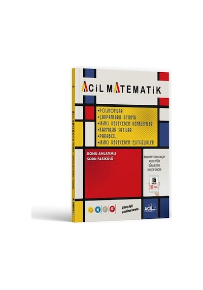 2027 Acil Yayınları Acil Matematik Polinomlar Çarpanlara Ayırma 2. Dereceden Denklemler Karmaşık Sayılar