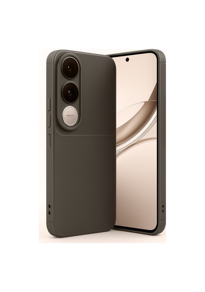 V50 Lite 4g Auto Focus Karbon Kapak - Kahverengi