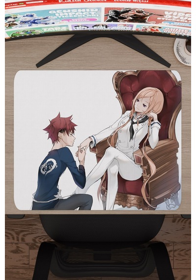 Food Wars Anime V4 - 48x40 Xl Gaming Kauçuk Kaymaz Taban Mouse Pad Fare Altlığı
