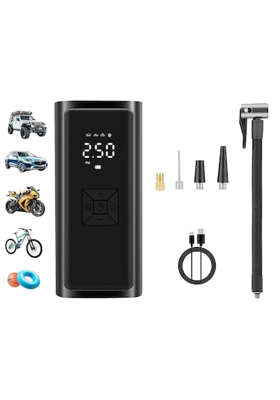 Ga97 6000mah Taşınabilir Elektrikli Hava Pompası 150psi Lastik, Bot, Top Şişirme Oto Hava Kompresörü 01