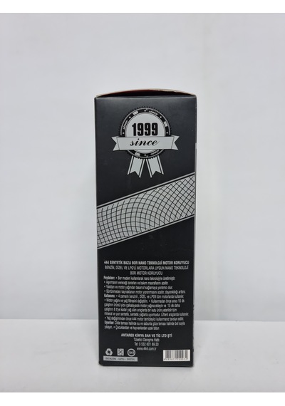 444 Sentetik Bazlı Bor Nano Teknoloji Motor Koruyucu 250 Gr
