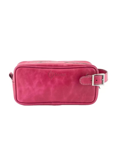 Twingold İsme Özel Dopp Kit Kişisel Bakım Ve Seyahat Çantası - %100 Rainbow Deri - Ac14004 - Fuşya Fuşya