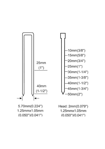 Uno F50/9040 U Zımba ve Çivi Tabancası 25-40Mm