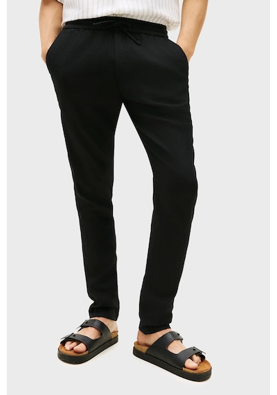 Tommy Hilfiger Keten Tapered Fit Daralan Paça Chino Pantolon Erkek Pantolon Mw0mw42336 Bds Siyah Tommy Hilfiger Keten Tapered Fit Daralan Paça Chino Pantolon Erkek Pantolon Mw0mw42336 Bds Siyah