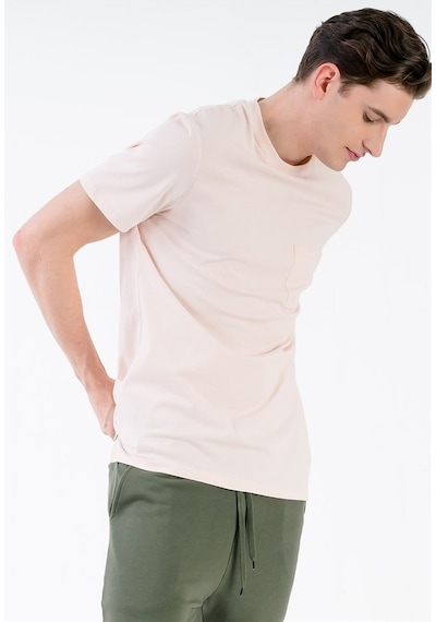 Jahr Marc Bisiklet Yaka Pudra Erkek T-Shirt