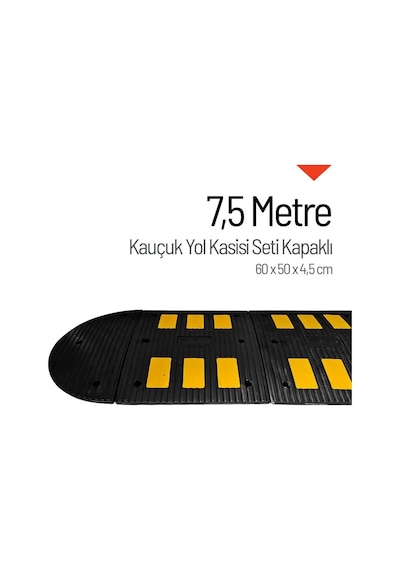 Kauçuk Hız Kesici 6 Bantlı - 7,5 Metre Set-4108