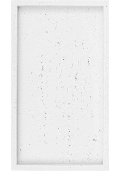The Mia Travertine Banyo Tepsisi Beyaz 28x16x3 Cm Çok renkli