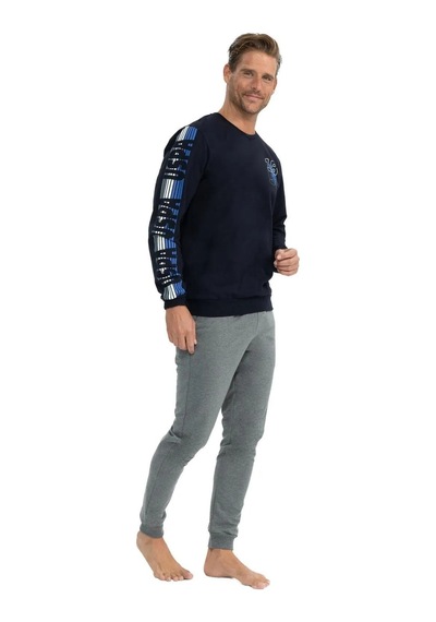 U.s. Polo Assn. Erkek Uzun Kollu Baskılı Pijama Takımı 001
