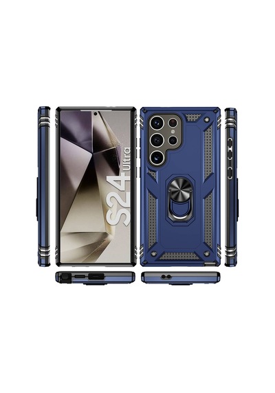 Galaxy S24 Ultra Kılıf Zore Vega Kapak Mavi