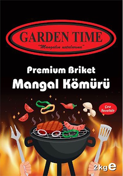 Garden Tıme Premıum Brıket Kömür 2kg